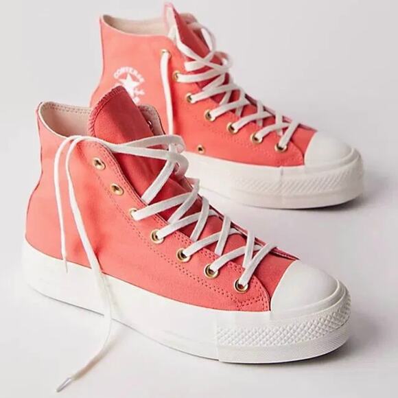 NIB Converse Chuck Taylor All Star Lift Platform Hi Sneaker Watermelon Slushy 7 - Picture 10 of 14